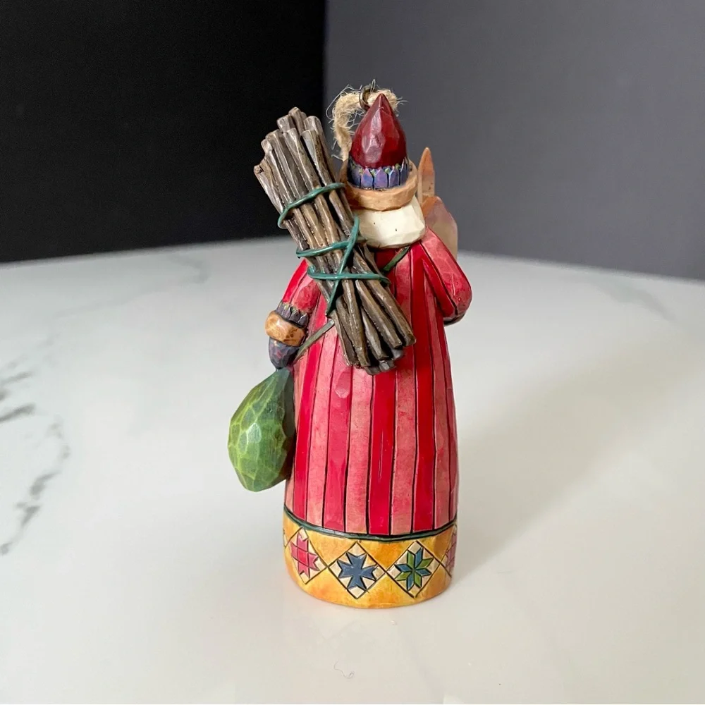 Santa Holding Church Ornament by Jim Shore